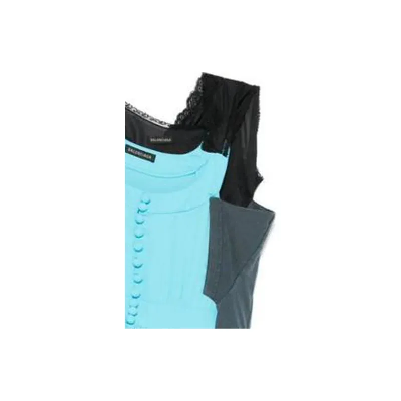 Balenciaga Asymmetric Panelled Dress-8