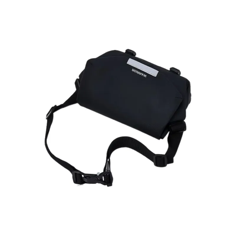 Warrior PU Crossbody Bag Large Size Men's Black-1