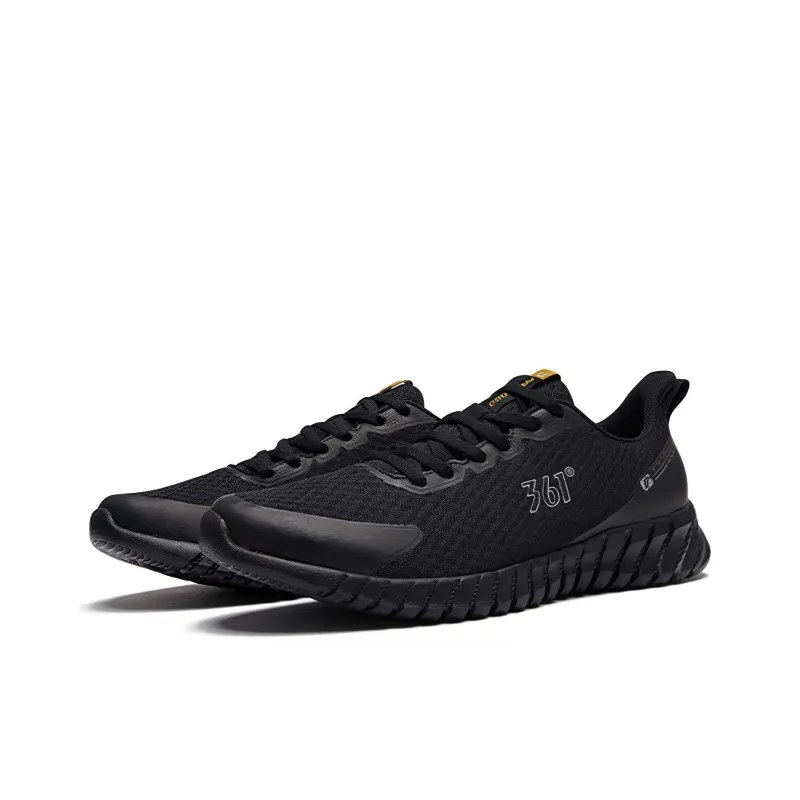 361° Low Top Casual Shoes Men's Obsidian Black-1