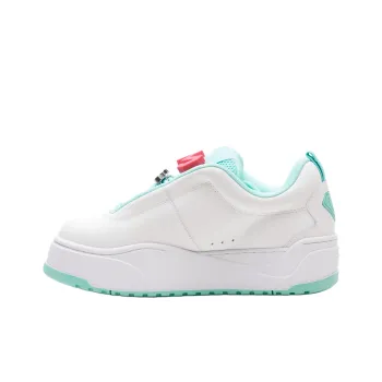 M26D Anti Slip Wear Resistant Low Top Skateboard Shoes Unisex White Green