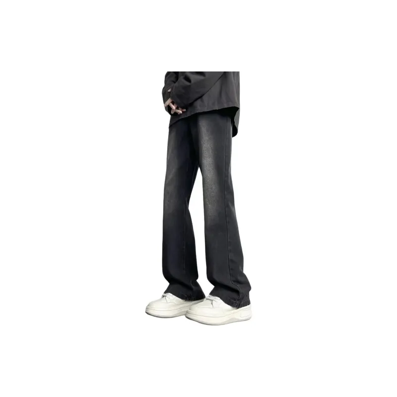 WELTER EXPERIMENT Fashion Trend Jeans Unisex Classic Black-0