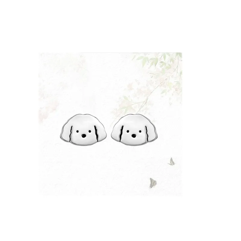 GIRATI S 999 Fine Silver Stud Earrings Unisex-3