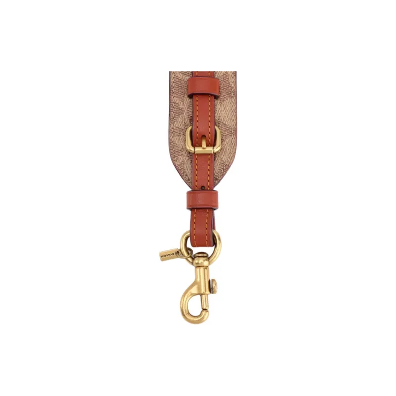 COACH Canvas With Calfskin Bag Strap Accessory Bag Strap Women's Pink-4