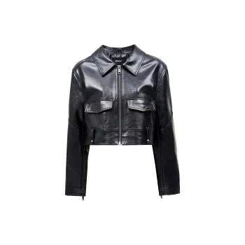 ONLY Leather Jackets Women's E40 Magic Blue