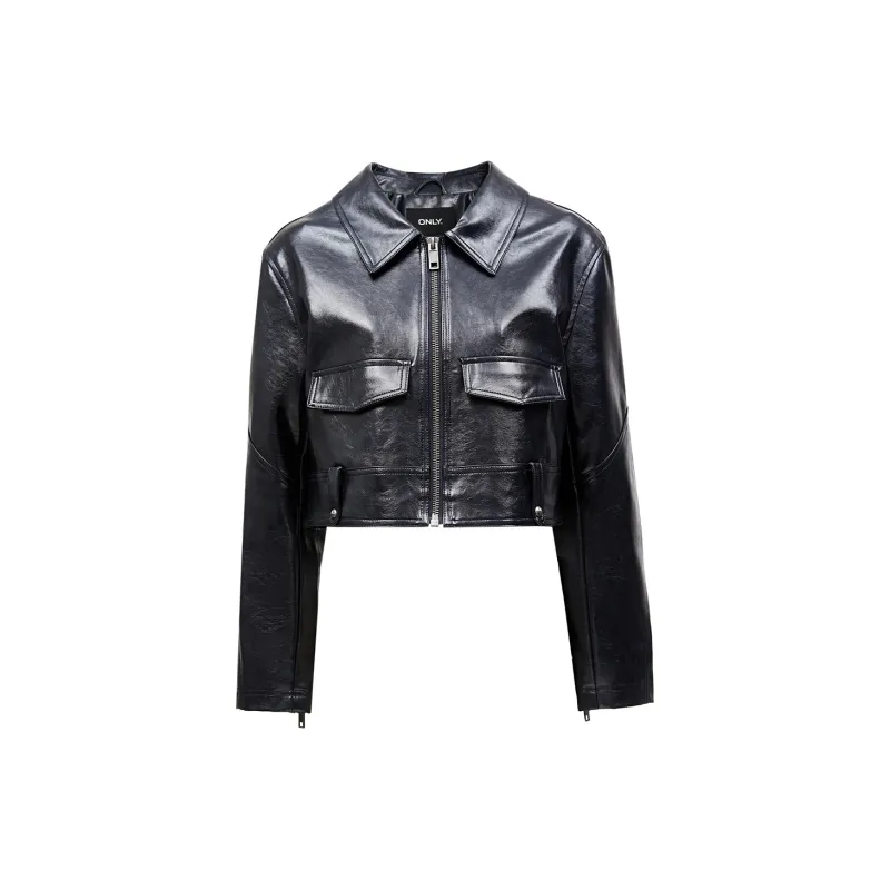 ONLY Leather Jackets Women's E40 Magic Blue-0