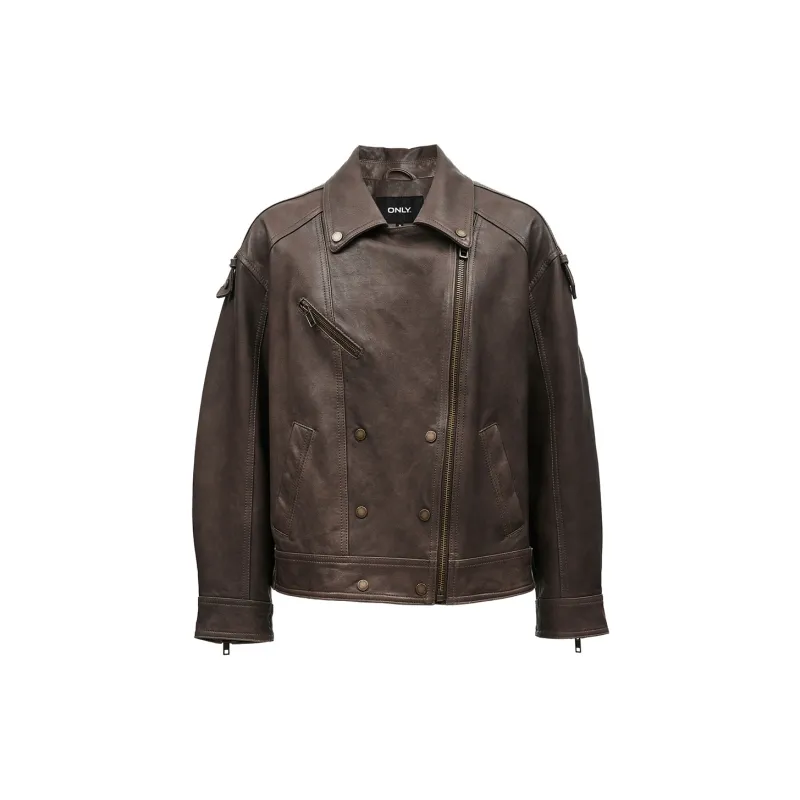 ONLY Leather Jackets Women's-0