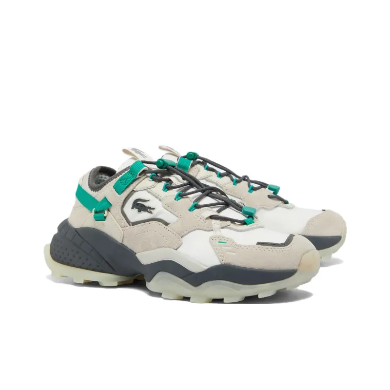 LACOSTE L-Guard Breaker Low-Top Outdoor Shoes Women's Beige White Green-1