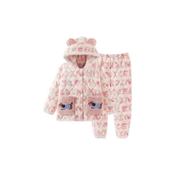 OEING Pajama Set Women's Pink Puppy