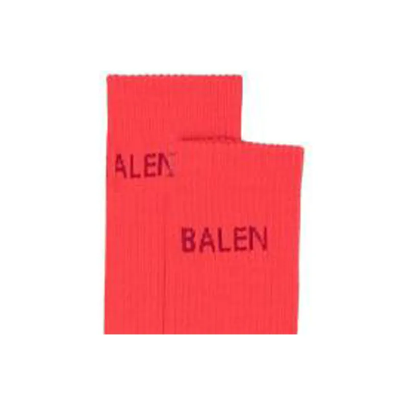 Balenciaga Tennis Socks 'Tomato Red/Dark'-1