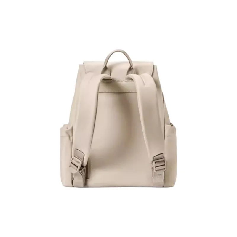 SAMSONITE Fabric Backpack Medium Size Women's Beige/Purple/Blue-3