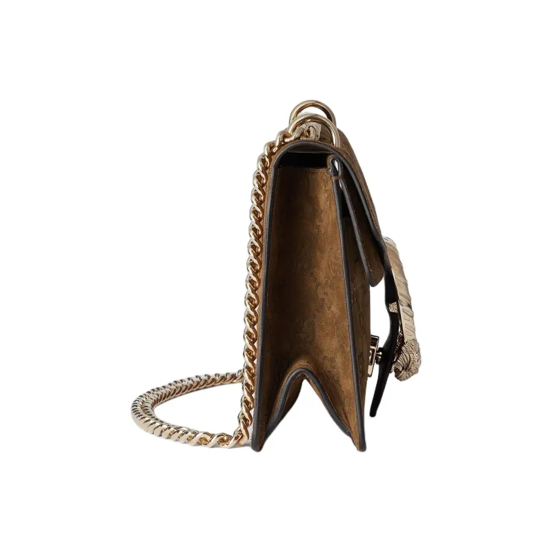 GUCCI Dionysus Suede Crossbody Bag Shoulder Bag Small Size Women's Light Brown-2