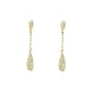 Gold Waterdrop Drop Earrings, 1 Pair, Eh-2450.ebB