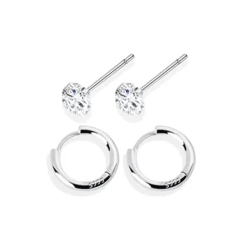 BTOE 999 Fine Silver Stud Earrings Women's