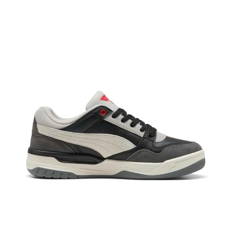 PUMA REBOUND Cushioning Low-Top Skateboard Shoes Unisex Black Gray Color-1