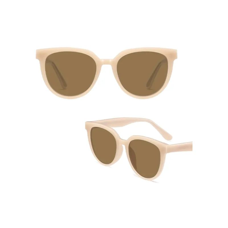 LASHION TR/Memory Plastic Round Sunglasses Women's-3