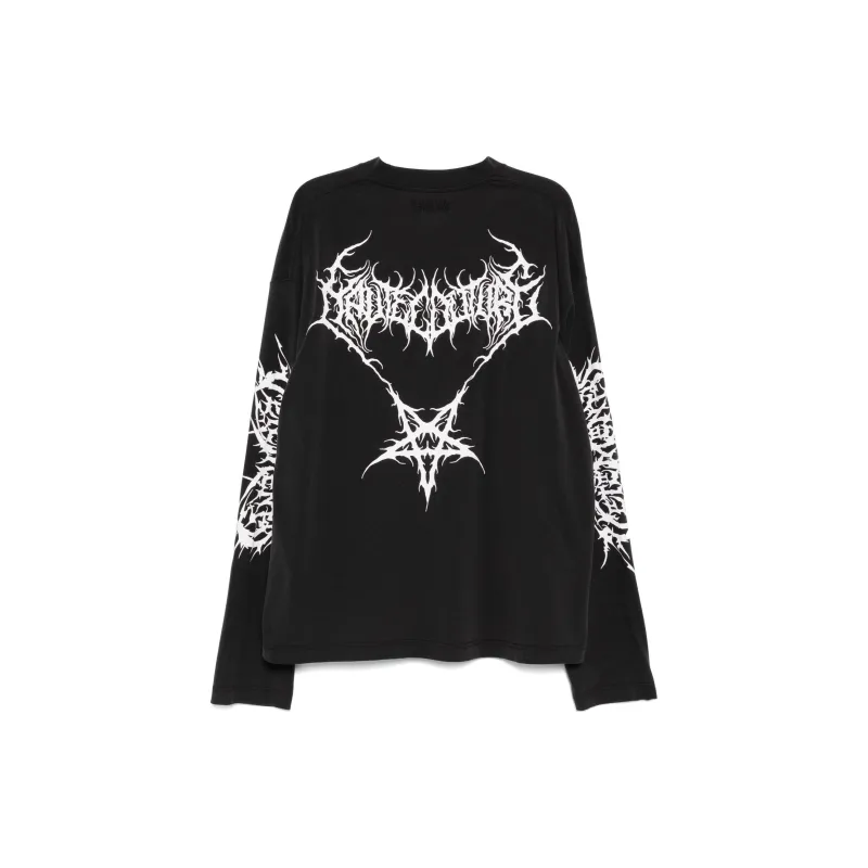 Vetements Graphic Printed Long Sleeved T Shirt-1