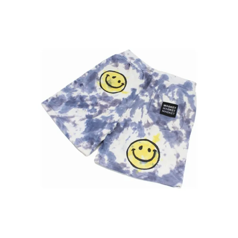 Chinatown Market Casual Shorts Men's Blue Yellow-2