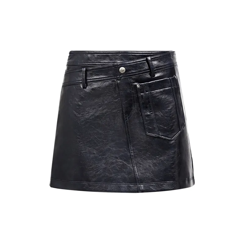 ONLY Leather Short Skirts Women's-2
