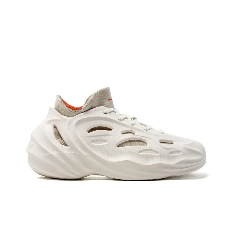 Warrior Cushioning Height Increasing Low Top Casual Running Shoes Men's White Apricot-1
