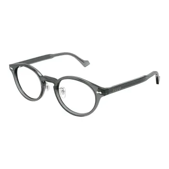 GUCCI Subject To Official Website Round Eyeglass Frames Men's Gray