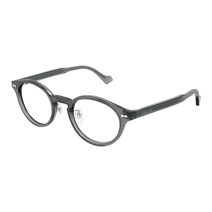 GUCCI Subject To Official Website Round Eyeglass Frames Men's Gray-0