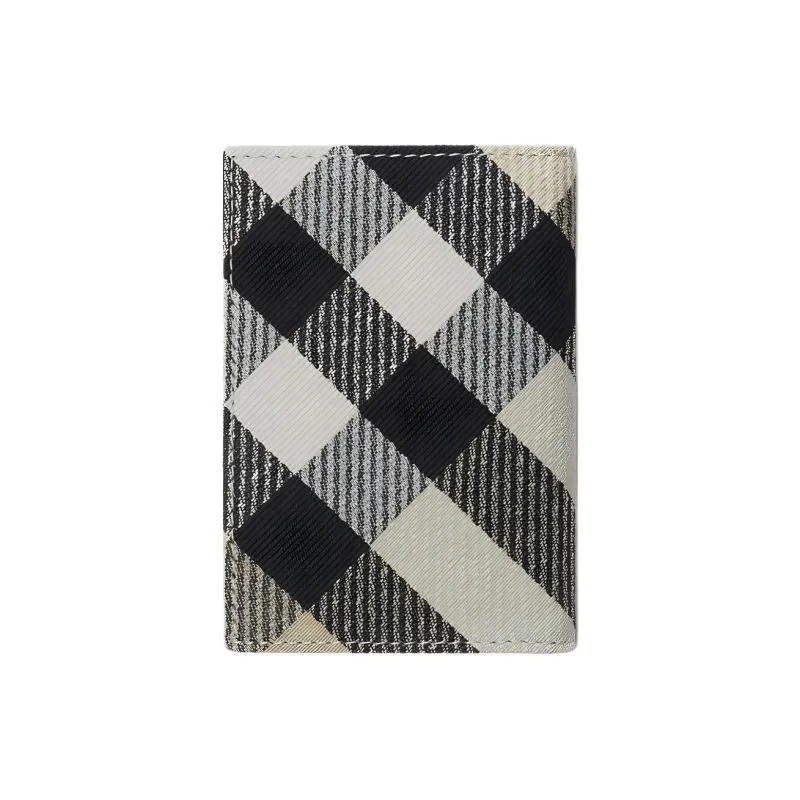 Burberry Polyester With Cotton Card Holder Men's Moss Green-1