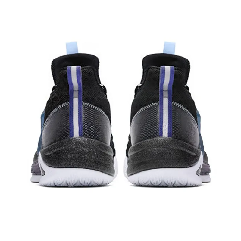 361° Q Ball Sports Cushioning Anti Slip And Wear Resistant Mid Top Basketball Shoes Men's Black-3