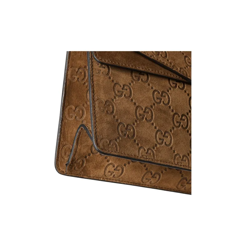 GUCCI Dionysus Suede Crossbody Bag Shoulder Bag Small Size Women's Light Brown-5