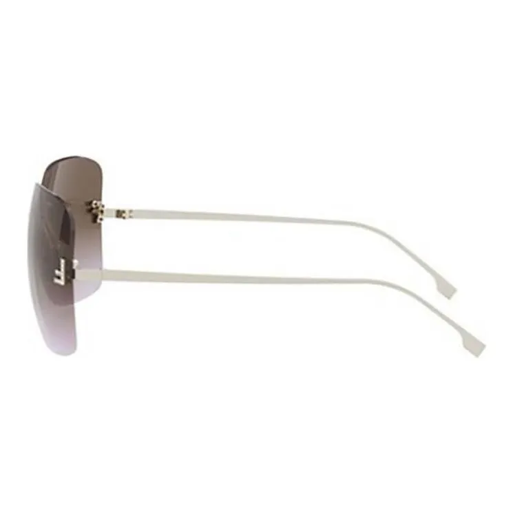 FENDI F Embellished Square Frame Sunglasses-2