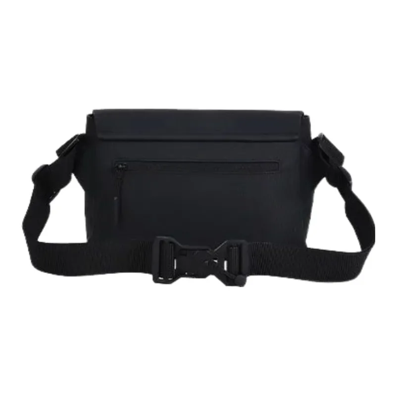 Warrior PU Crossbody Bag Large Size Men's Black-2