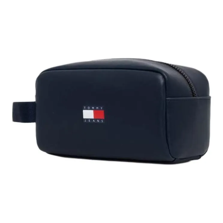 Tommy Hilfiger Leather Makeup Bag Regular Men's Marine Blue-1