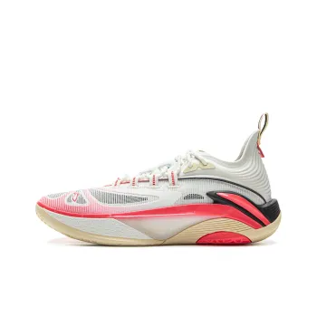 LiNing BadFive Hunter 1 Super Supportive And Elastic Low Top Outdoor Performance Basketball Shoes Men's Champagne White