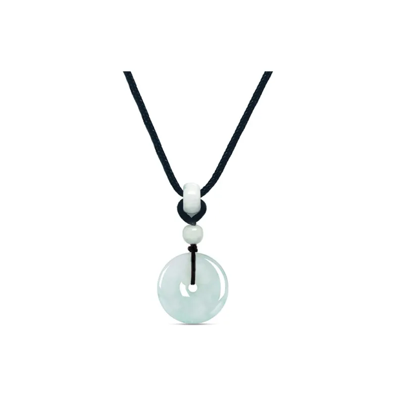 MOONS FAME Bean Type Jadeite Necklaces Unisex-0