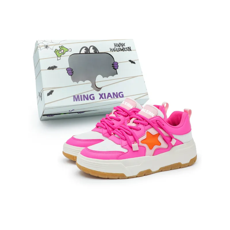 Singing Wear-Resistant Lightweight Height Increasing Low-Top Skateboard Shoes Unisex-14