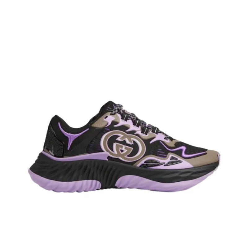 GUCCI Ripple Low Top Casual Shoes Men's Purple-1