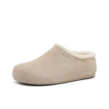 ELLE Fuzzy Closed Toe Slippers Women's