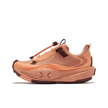Erke Mountain Realm V2 Cushioning Rebound Low Top Casual Shoes Women's Coral Orange Dan Orange
