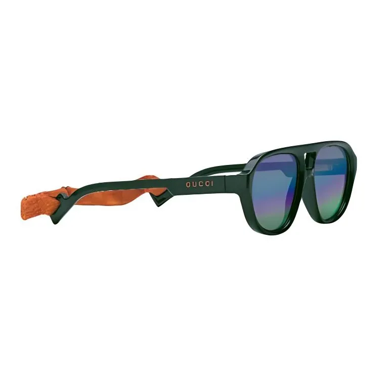 GUCCI Injection Molding Aviator Sunglasses Unisex Green-1