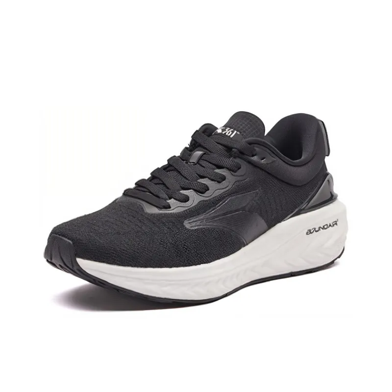 361° Popping Foam Cushioning Lightweight Low Top Running Shoes Men's Obsidian Black-1