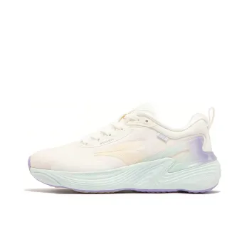 361° Dog Walking Shoes Series Anti Slip Wear Resistant Low Top Running Shoes Women's Feather White/Sago