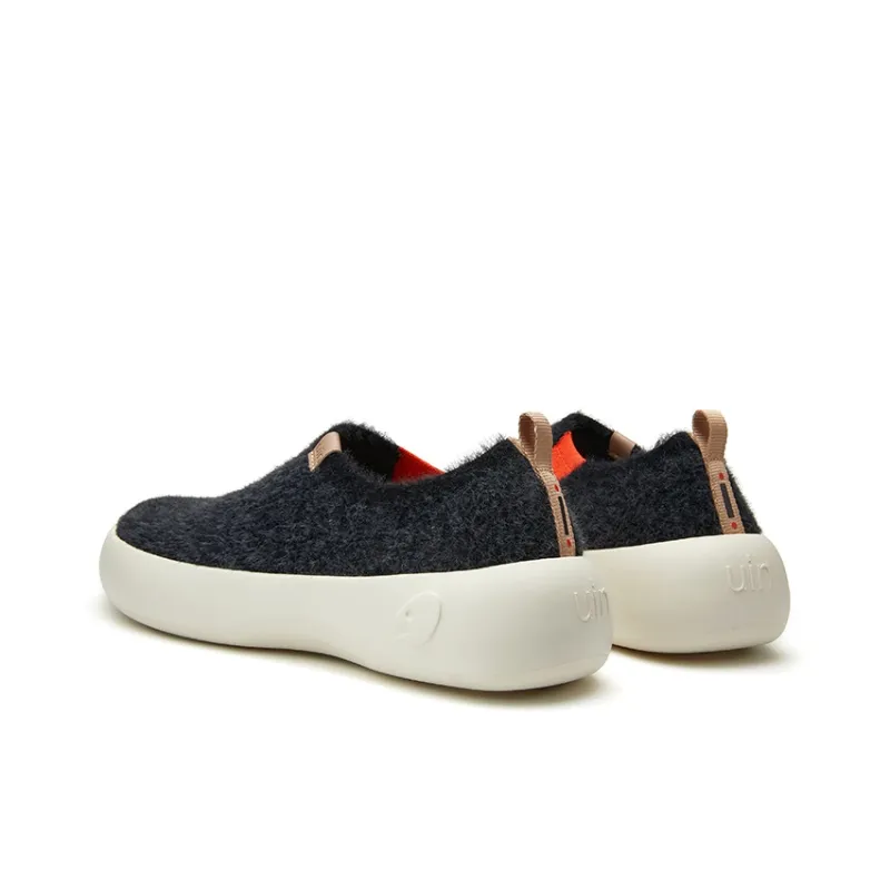 U.IN Toledo Family Black Gray Series Low Top Casual Shoes Unisex Black Gray-4