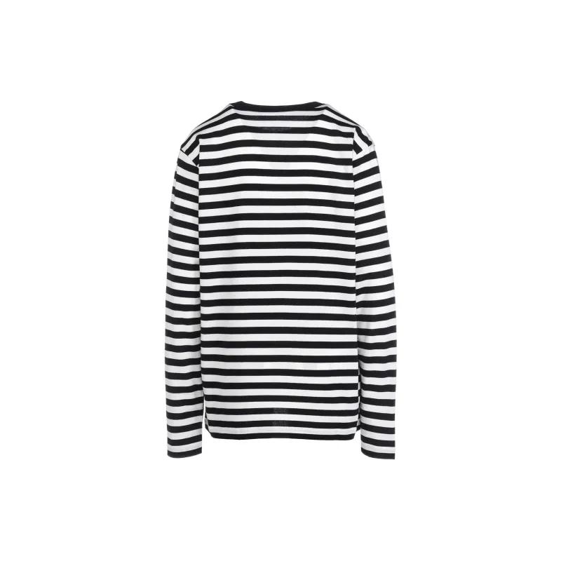 Yohji Yamamoto Drop Shoulder Sleeve T Shirt Women's White/Black-1