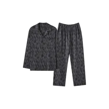 XIAFENYAN Pajama Gift Boxes Men's Gray Black