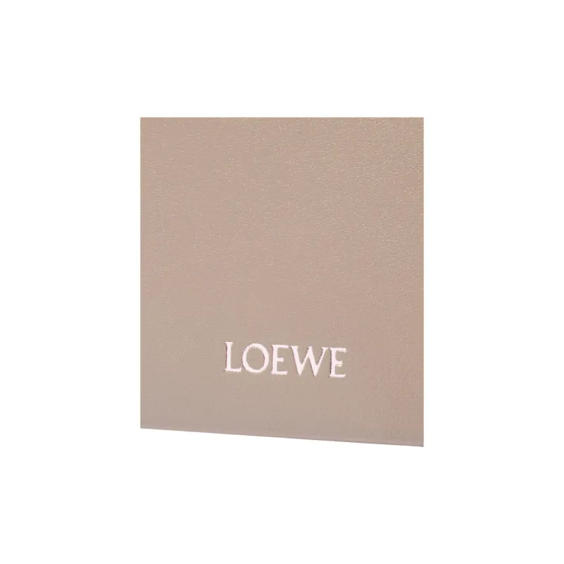 LOEWE Shiny Nappa Calfskin Wallet Men's Sand & Tropical Green-4