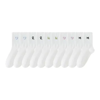 Lan Miao Mid Calf Socks Women's 10 Pack