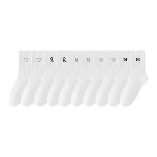 Lan Miao Mid Calf Socks Women's 10 Pack