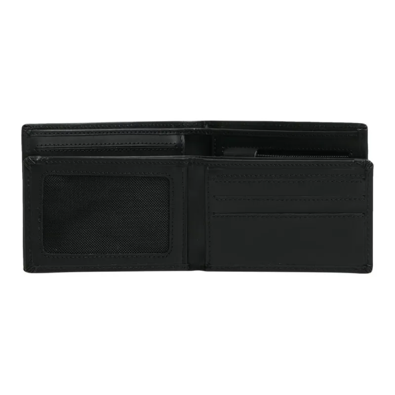 Quiksilver Cow Leather Wallet Medium Size Men's Black-2