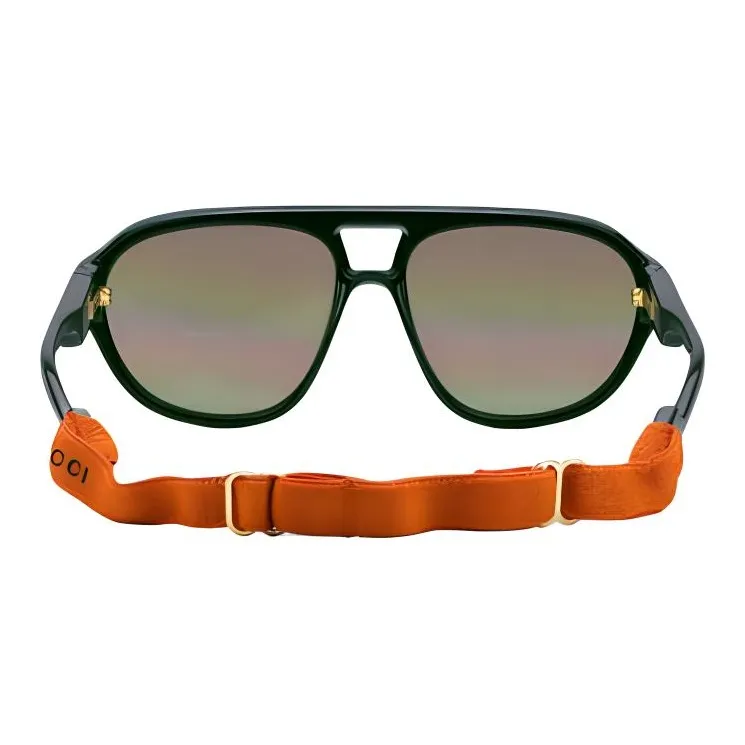 GUCCI Injection Molding Aviator Sunglasses Unisex Green-2