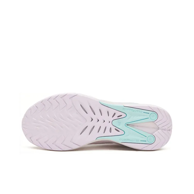 361° Flying Wing Abrasion Resistant, Breathable, Lightweight Low Top Running Shoes Women's Pink Cyan-3