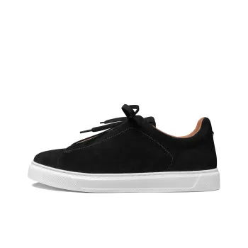 THOM WILLS Trendy Versatile Velvet Casual Slip on Low Top Skateboard Shoes Men's